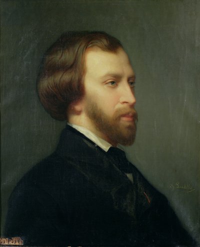 Portret van Alfred de Musset door Charles Landelle